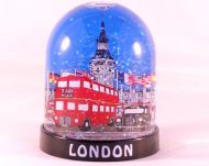 Bus/taxi plastic snowglobe